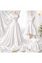 White Matte Satin Fabric, 150 cm Wide - 3