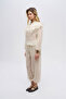 Women's Ruffled and Collar-Tied Flowy Sheer Blouse - 4