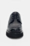 Calder Genuine Leather Lace-Up Women's Loafer - Black - 3