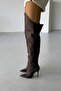 Rojo Above the Knee Brown Suede - 2
