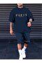 -Erkek Quality Sweat + Sweatpants Set – Modern Design Romantic City