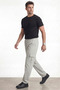 Men's Gray Parachute Fabric Cargo Pants with Pockets, Adjustable Leg Clips, Baggy Pants - 5