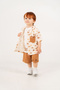 Baby Boy Summer Muslin Shirt with Car Figure and Shorts 3-Piece Set - 8