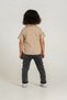 Boys' 3-Piece Premium Set - Patterned Shirt, 100% Cotton T-Shirt, and Jeans with Adjustable Waist - 6