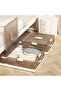 Set of 2 Space-Saving Drawer-Style Folding Under Bed Storage Box with Wheels 18cm - 3