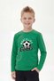 Zero Neckline Long Sleeve Sweatshirt for Boys with Print Detail - 3