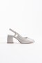 Zr18Ms17 Premium Gray Patent Leather Women's Heeled Shoes - 2