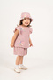 Baby Girl Summer Set with Floral Figures and Stylish Hat as a Gift - 3