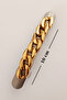 Metal Chain Design Automatic Clip Buckle in Silver & Gold Colors Stylish Hair Accessory - 4