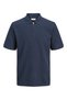 Men's Large Size Navy Blue Polo Collar T-Shirt Casual 12284618 - 4