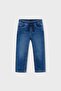 Boy's 3-9 Years Elastic Waist Jogger Denim Trousers Navy Blue - 3