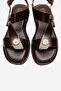 Quella Brown Genuine Leather Buckle Women's Sandals - 2