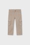 Boy's 3-9 Years Old Cargo Pocket Canvas Trousers Beige - 2