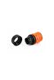 Automatic Coupling with Aquastop, 1/2inch, Black/Orange