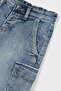 Boy's 2-9 Years Cargo Pocket Bermuda Denim Shorts Jeans Blue - 6