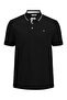 Black Polo Collar Large Size Men's T-Shirt Pique Woven Relaxed Fit 12143859 - 4