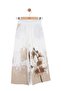 Girl's 8-14 Years Old Patterned Linen Palazzo Trousers Cream