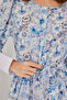 Women's Belted Long Dress 1395 Blue - 5