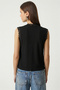 Lace Detailed Ribbed Knitted Blouse Lzv0060 Black - 4