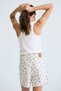Girl Child 8-18 Years Old Stone Detailed Halter Neck Crop Cream - 3