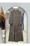 Asude Brode Pattern Half-Patch Dress-Pe600 Mink - 2