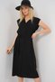 Women's Zero Sleeve Belted Dress 1394 Black - 4