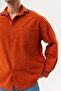 Linen Wash Pocket Detailed Washed Linen Long Sleeve Oversize Shirt - 2
