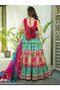 Pink Colored Heavy Silk Gown and Dupatta - FFT1323 | Pink - 4