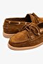 Rana Brown Suede Leather Women's Loafer - 5