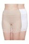 Lace Trimmed Seamless Under Dress Cycling/Gym/Yoga Shorts for Women, Size S to L (Pack of 2)