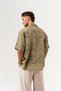 Solace Linen Fabric Short Sleeve Oversize Shirt - 7