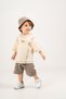 Baby Boy Summer Waffle Stretchy Fabric T-Shirt Shorts Casual Set with Hat Gift