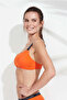 Women's Orange Thin Strap Bikini Top - 4