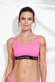 Women's Pink U-Neck Bralette Bikini Top - 3