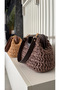 Handmade Leather Straw Shoulder Bag Clutch (38X25Cm) Brown