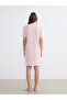 Products from Giyçık Store: Pink Crew Neck Bow Embroidered Maternity Nightgown - 6