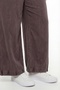 Women's Brown Summer High Waist Elastic Detailed Trousers - 3