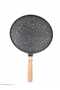 35 cm Double-Sided Pancake and Grill Pan. Non-Stick Surface, Wooden Handle, 3 mm Thickness