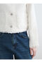 Giyçık Store Ecru Crew Neck Women's Tweed Jacket - 7