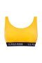 Women's Yellow U-Neck Bralette Bikini Top