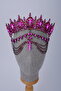 Luxurious Dazzling Crystal Queen Crown and Cascade Face Jewelry - 2