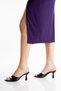 Women's Black High Thin Heeled Very Comfortable House Slippers - 3