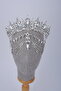 Luxurious Dazzling Crystal Queen Crown and Cascade Face Jewelry - 2
