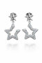 Aurelia Wave Xuping Women's Steel Star Earrings Tarnish Resistant Silver Color |