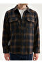 Esvab • Modern & Distinctive Standard Fit Long Sleeve Checkered Embroidered Men's Lumberjack Shirt Jacket - 4