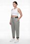 Women's Khaki Summer Trousers with Elastic Waist and Leg Detail - 2