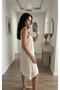 Women's Muslin Fabric Strap Dress - 2