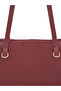 Burgundy Shk272 Zippered, Lined, Shopper Handbag, Arm and Shoulder Bag - 5