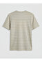 Gray Crew Neck Embroidered Men's T-Shirt - 2