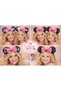 Colorful Led Lighted Minnie Ear Crown with Pink and White Bow Sequins Sequined Party Birthday Crown - 2